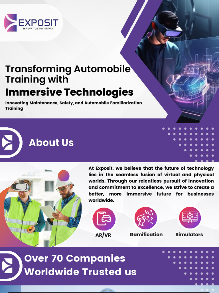 Immersive Solutions For Automobile by Exposit | PDF | Augmented Reality ...