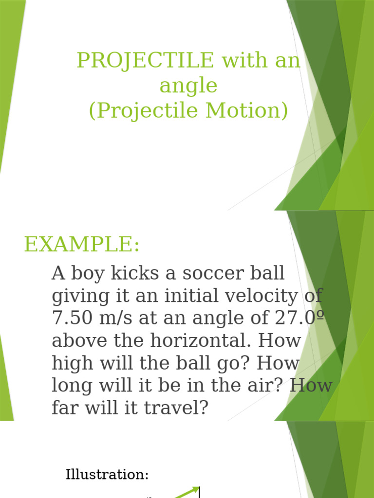Projectile Motion Calculations Explained | PDF