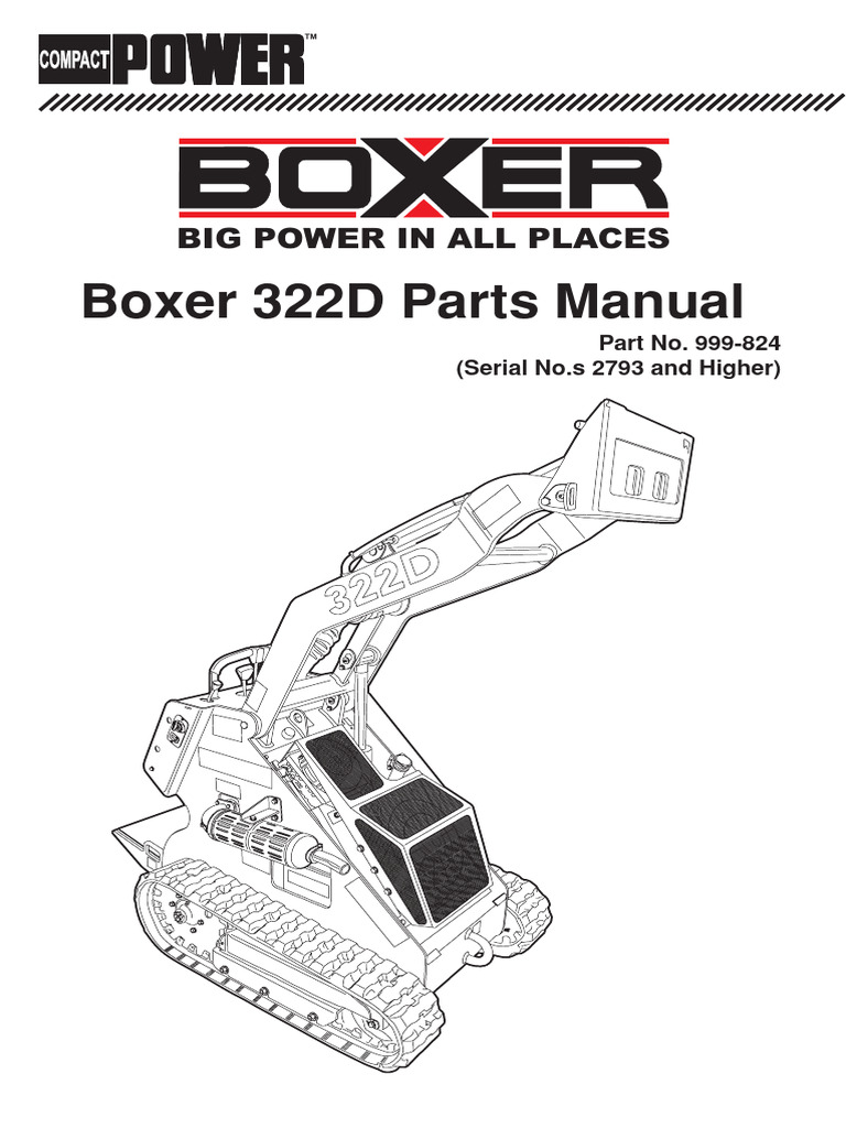Boxer 322D Parts Manual | PDF | Pump | Engines