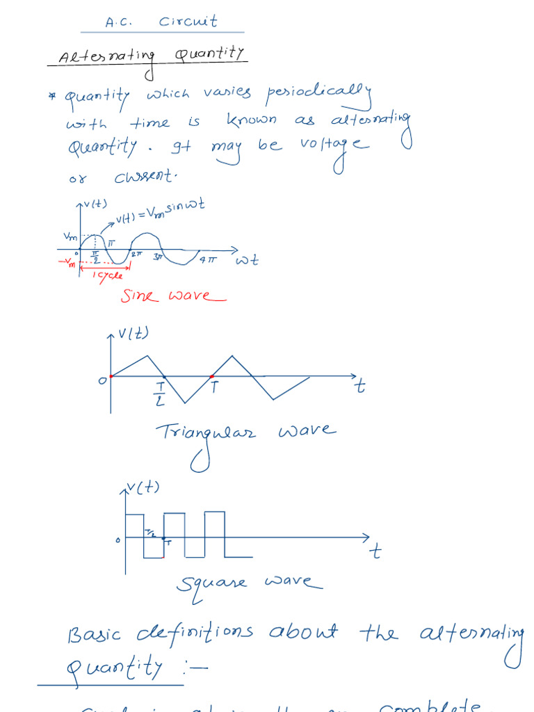 AC CKT Lec-1 | PDF