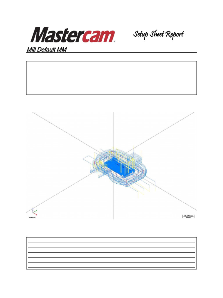 Mastercam Setup Sheet for Project de12 | PDF | Metalworking ...