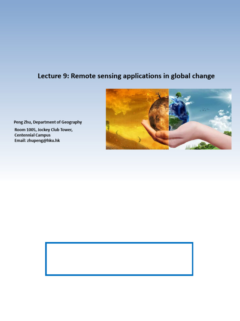 Remote Sensing in Climate Change Research | PDF | Remote Sensing ...
