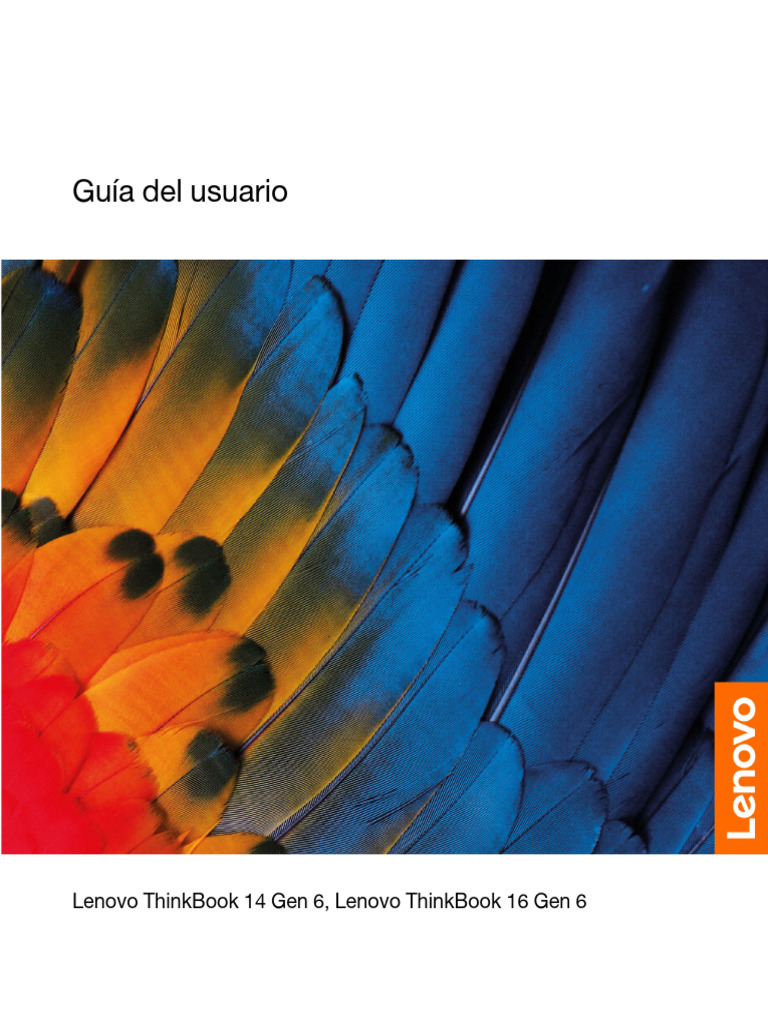 Guía de usuario Lenovo ThinkBook 14/16 G6 | PDF | Windows 10 | USB