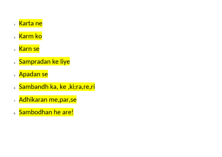 Karta Ne Karm Ko Karn Se Sampradan Ke Liye Apadan Se Sambandh Ka, Ke ...