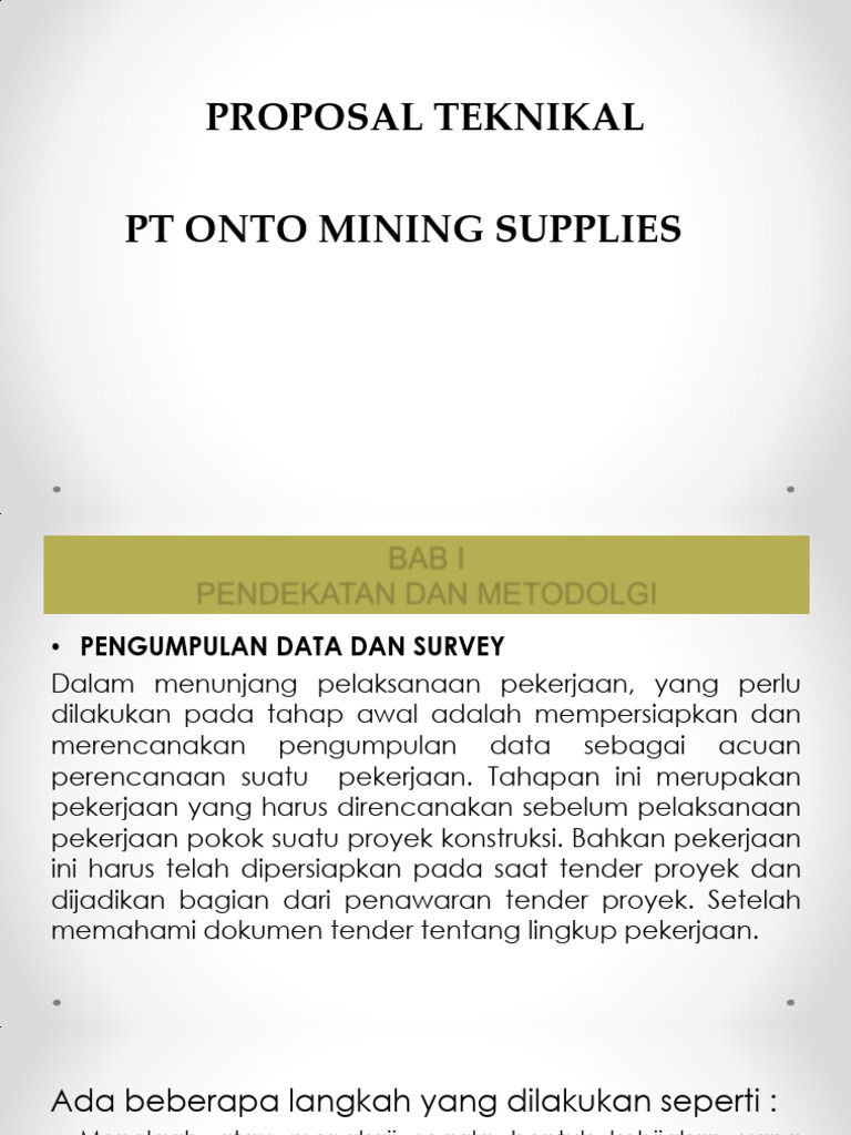 Rencana Pengumpulan Data Proyek Konstruksi | PDF