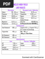 NCCPA Normal Laboratory Values Guide | PDF | Alanine Transaminase | Liver