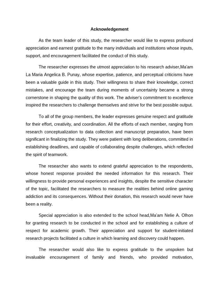 Acknowledgement WPS Office | PDF | Gratitude | Behavior Modification
