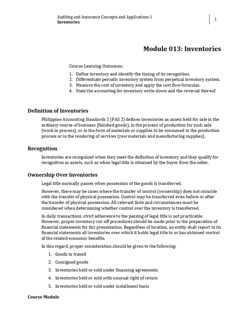 Understanding Inventory Accounting Basics | PDF | Cost Of Goods Sold ...