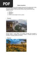 Tipos e Formação de Escarpas no Relevo | PDF | Erosão | Terra
