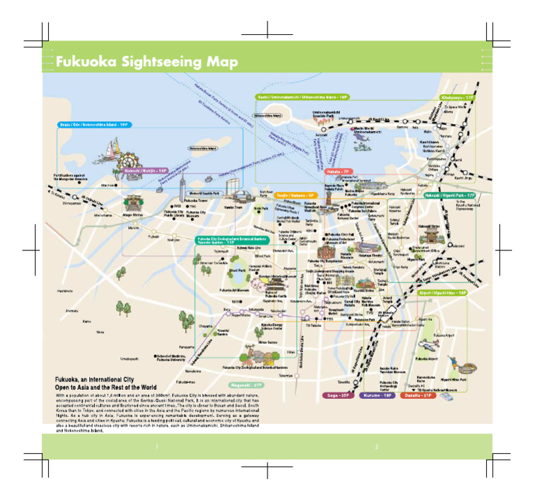Fukuoka Sightseeing Map | PDF