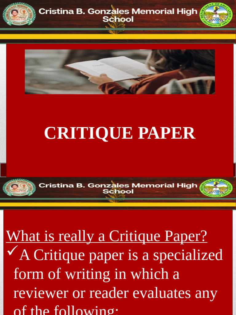 Understanding Critique Papers in High School | PDF | Marxism | Liberal ...