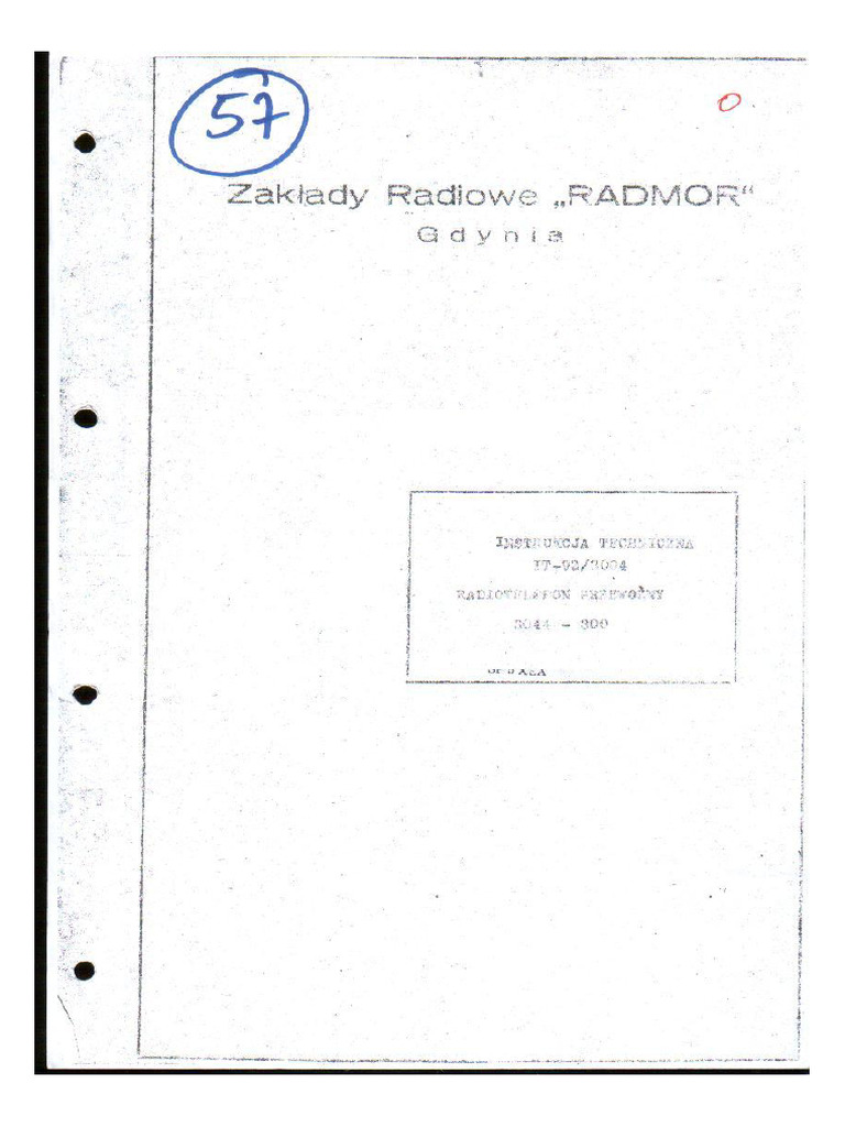 Radmor 3044 SM | PDF