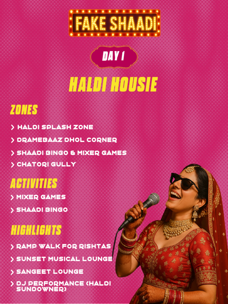 Fake Shaadi - Schedule - Carousel (1) | PDF