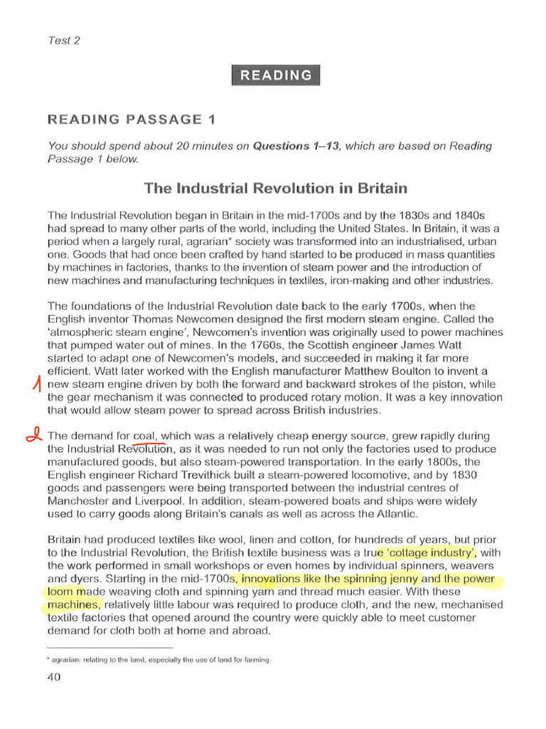 Test 2 Reading | PDF
