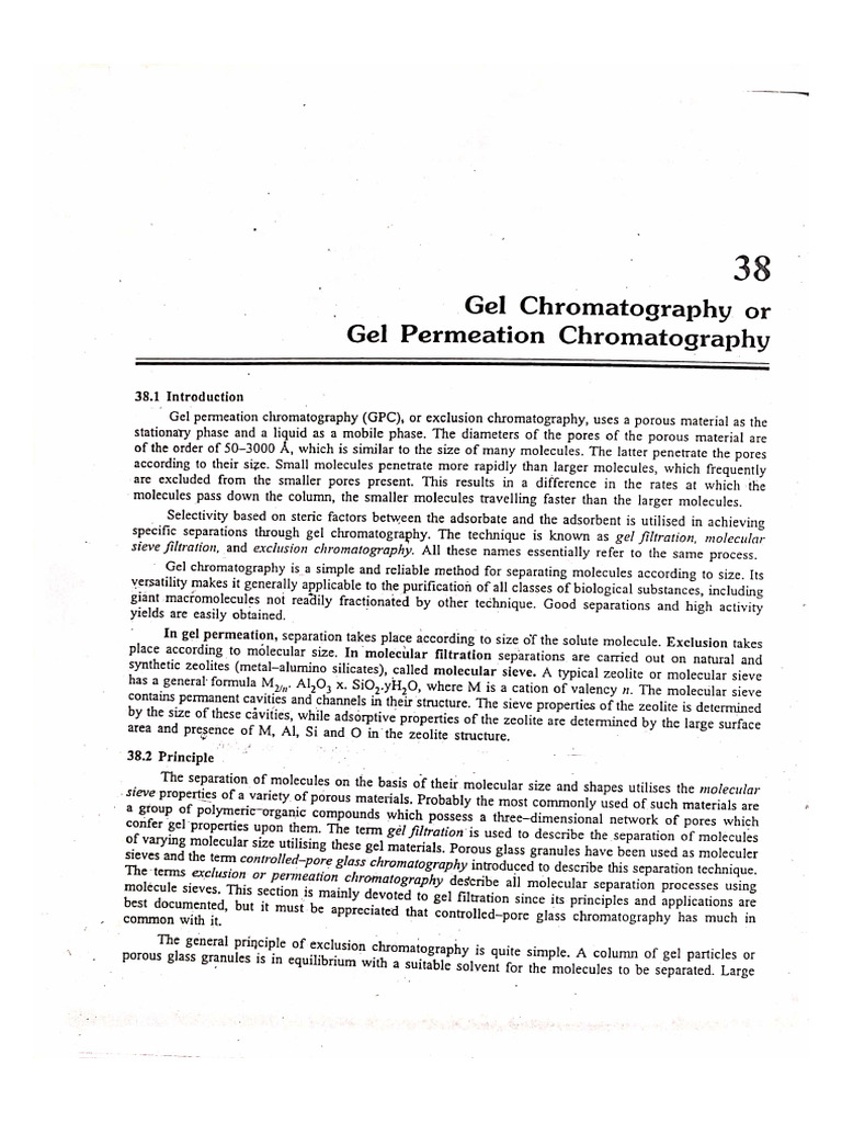 Gel Chromatography | PDF