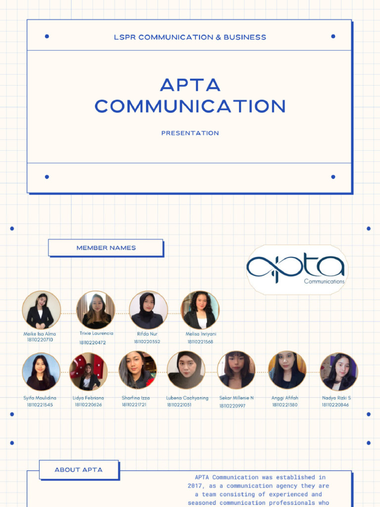 APTA Communicayion | PDF