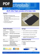 Azur 3G30A Solar Cell Specifications | PDF | Solar Cell | Gallium Arsenide