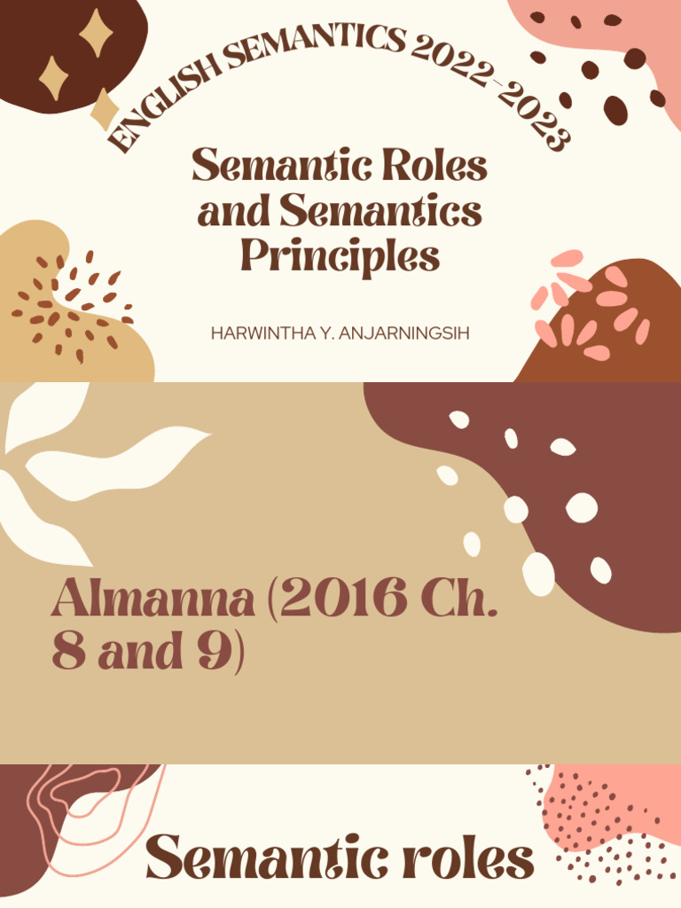 Understanding Semantic Roles and Principles | PDF | Idiom | Linguistic ...