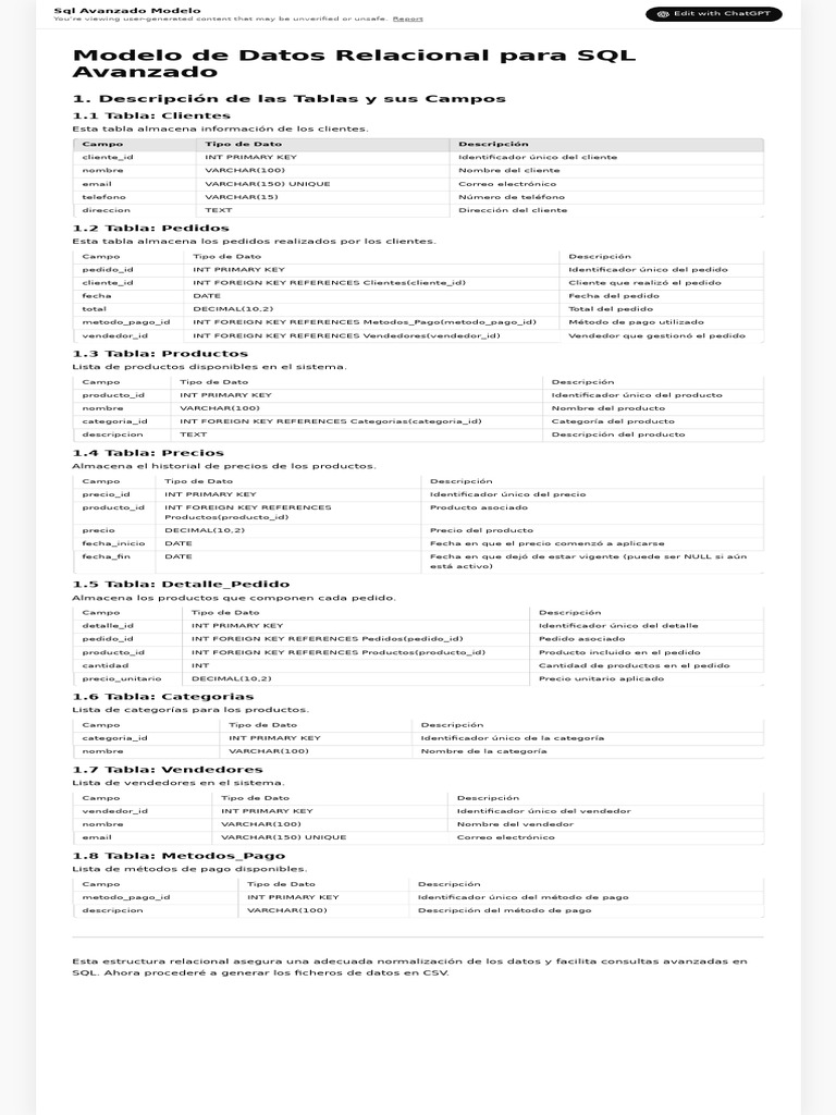 Separar correos en SQL desde tabla clientes | PDF | Base de datos ...