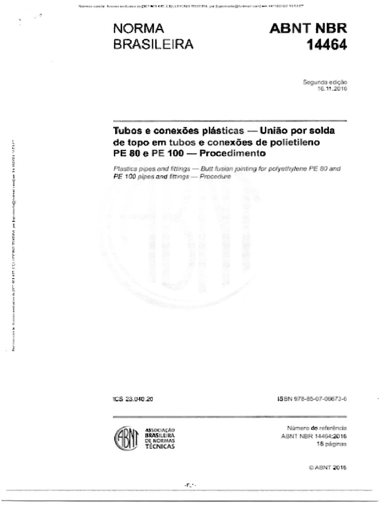 Abnt NBR 14464 | PDF