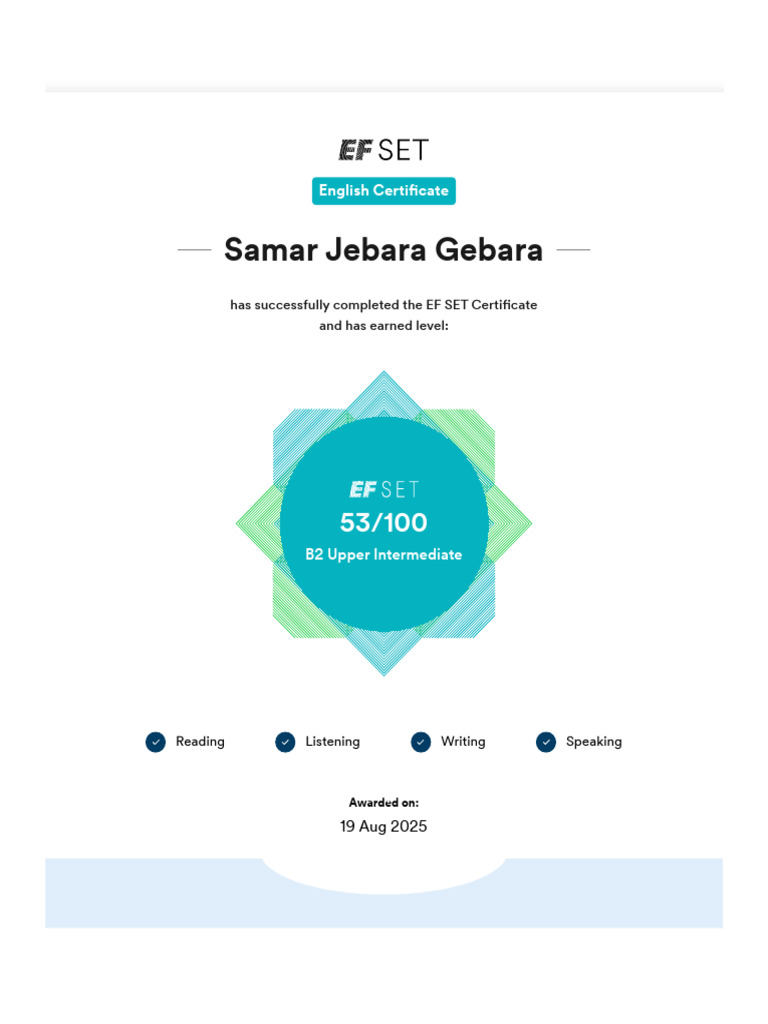 EF SET English Certificate B2 Level | PDF | Applied Linguistics ...