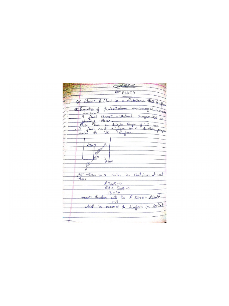 Fluid Class 11th Half | PDF