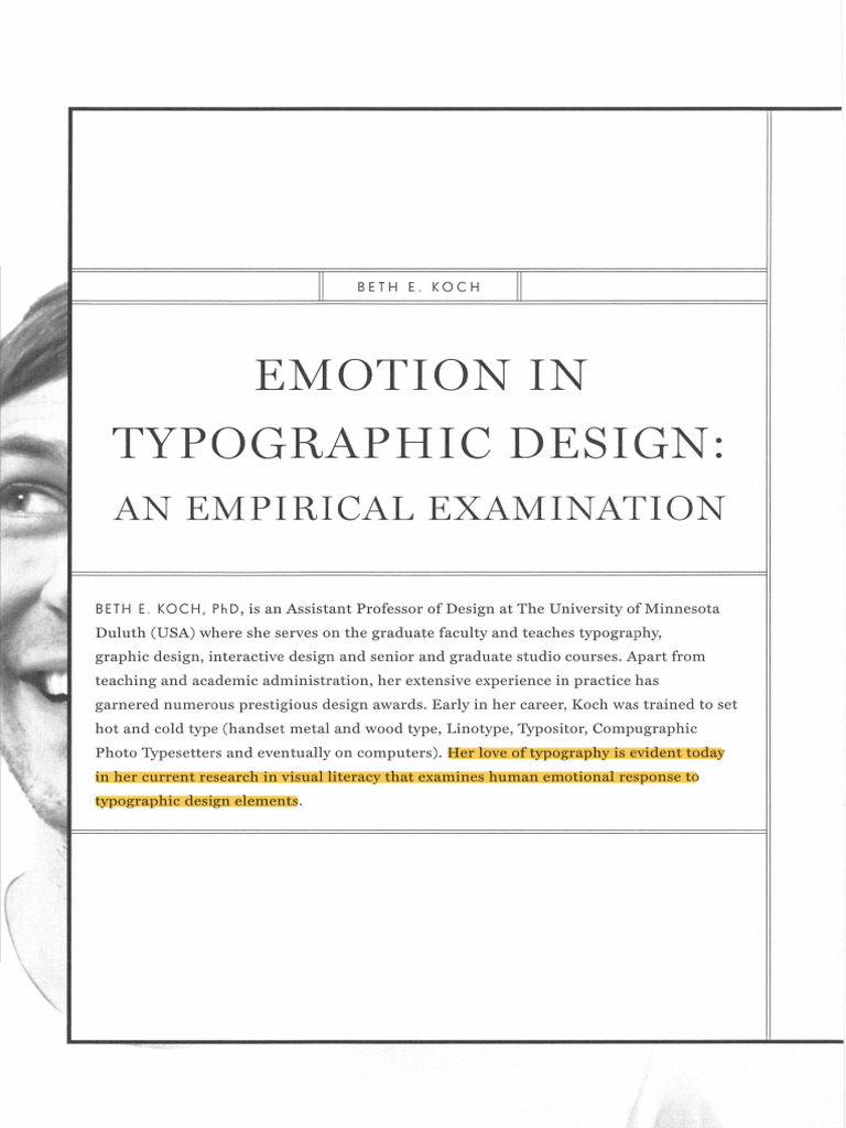 Emotional Responses to Typeface Design | PDF | Typefaces | Typography