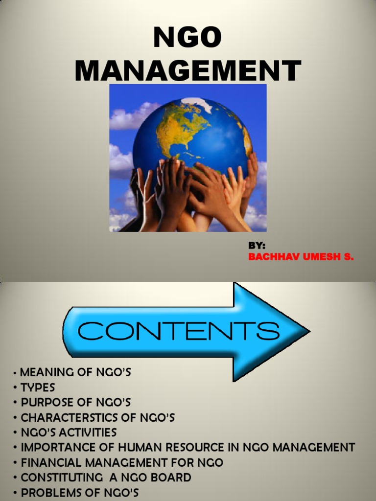 Understanding NGO Management | PDF | Non Governmental Organization ...