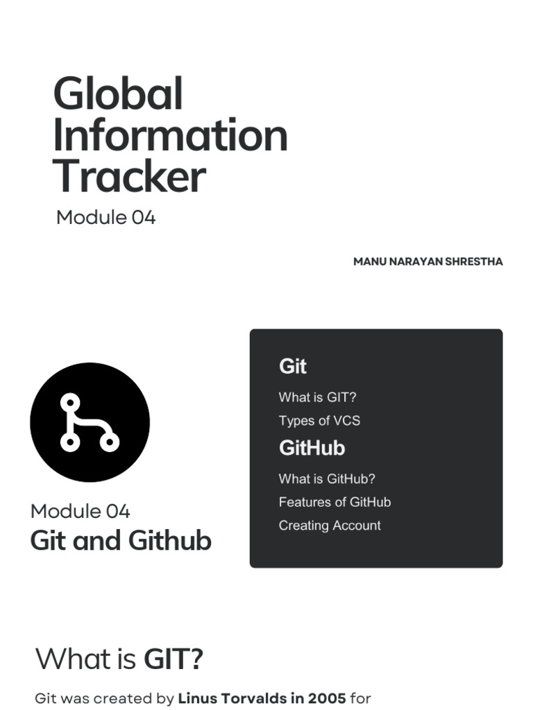 Module 4 - GIT | PDF | Version Control | Computer File