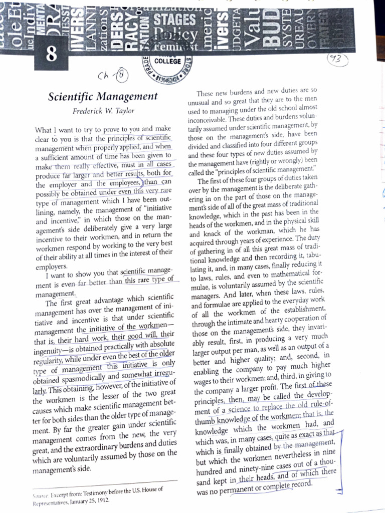 Scientific Management | PDF | Business