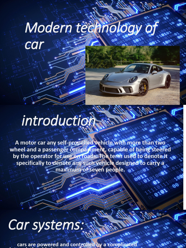 Modern Car Technology Trends Explained | PDF | Car | Electric Vehicle