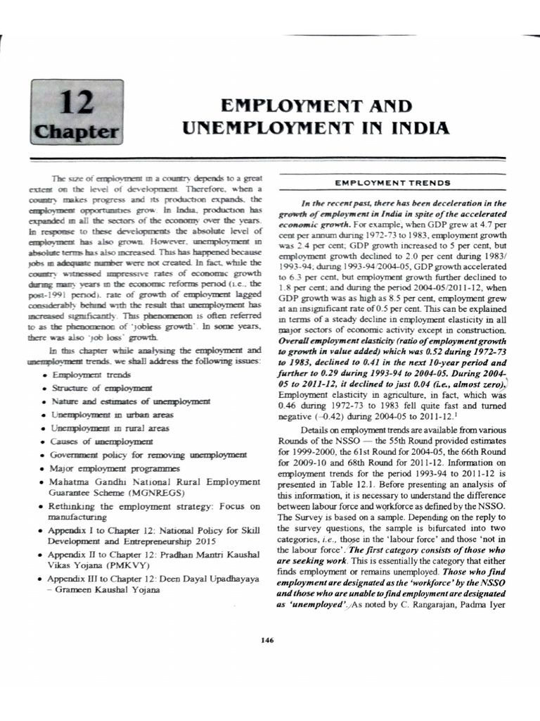 Unemployment in India | PDF