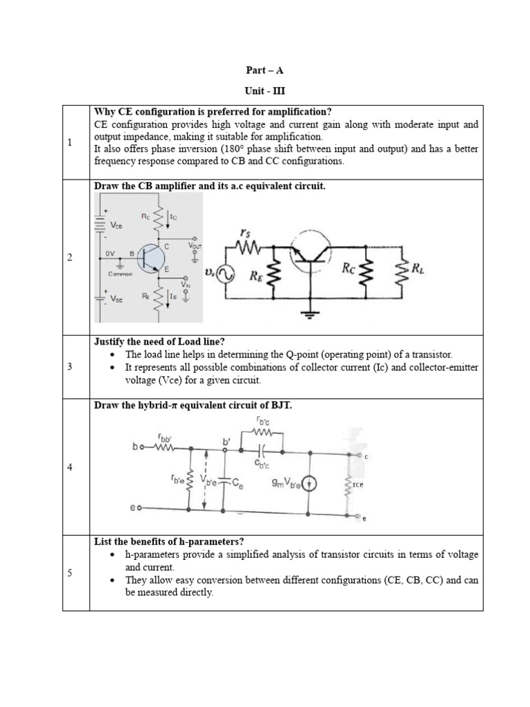 CE Amplifier and Transistor Analysis Guide | PDF | Field Effect ...