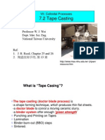 Chapter 7.2 Tape Casting