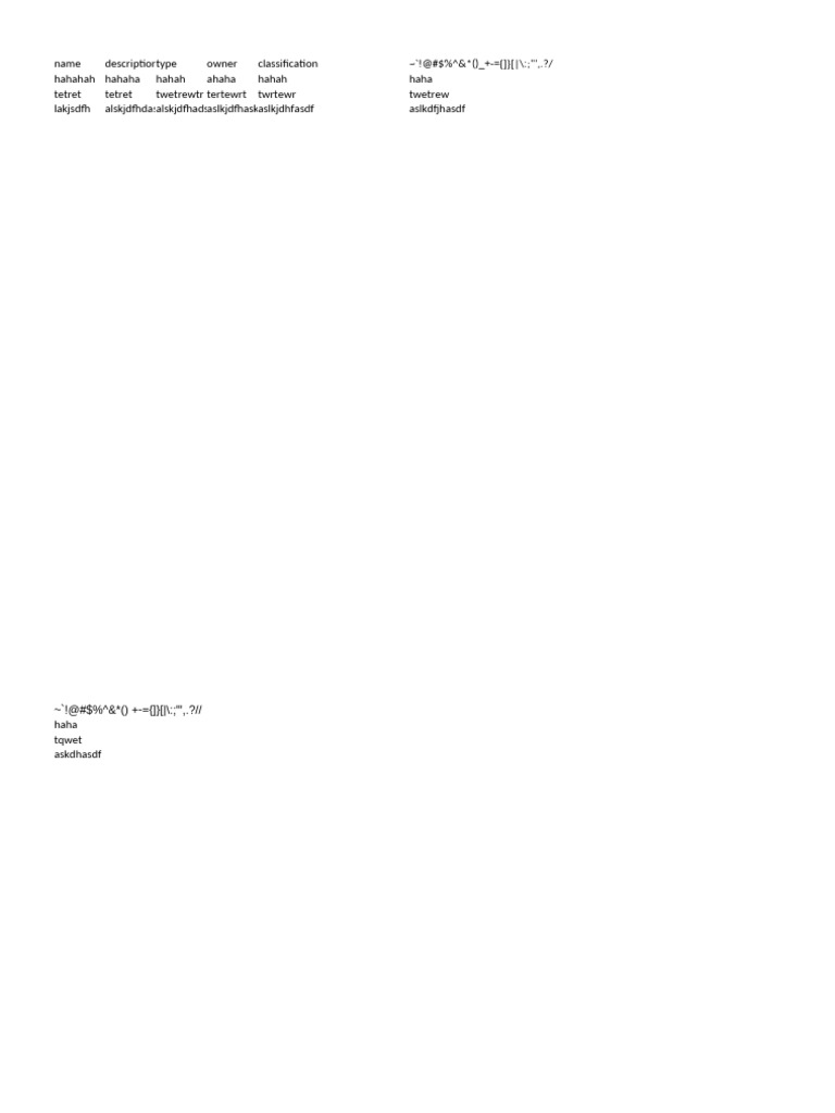 Document Metadata Overview | PDF