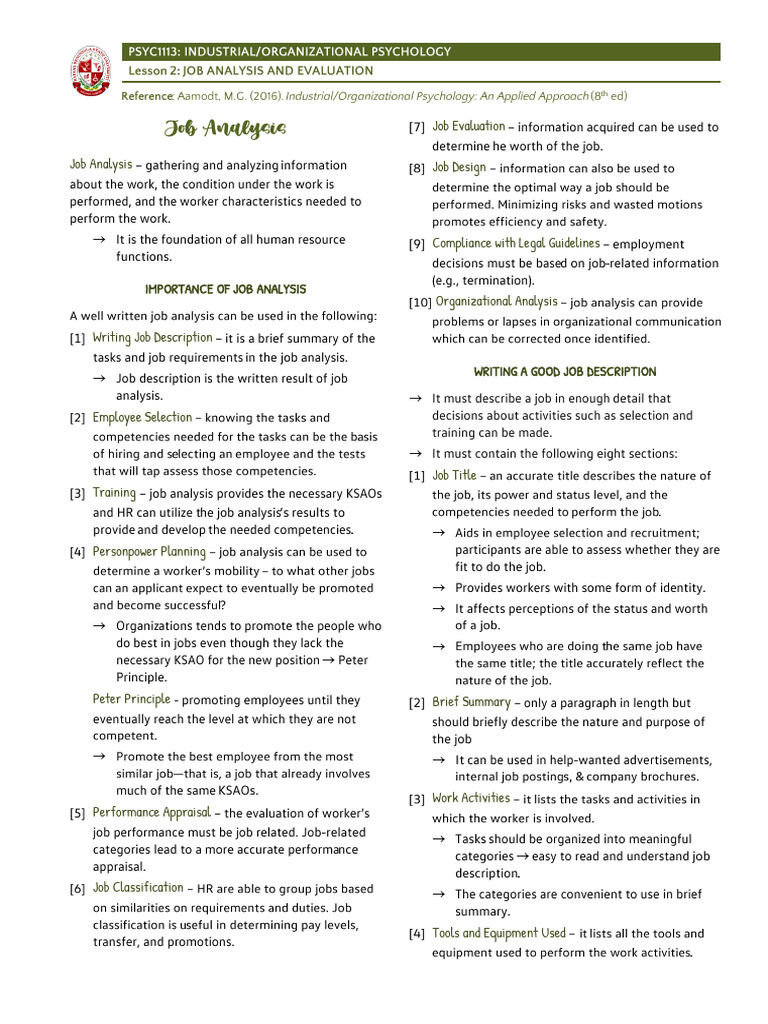 Essential Guide to Job Analysis Techniques | PDF | Equal Pay For Equal ...