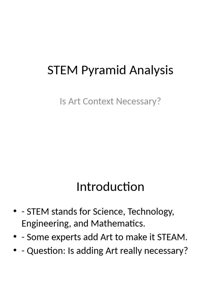 STEM Pyramid Analysis | PDF