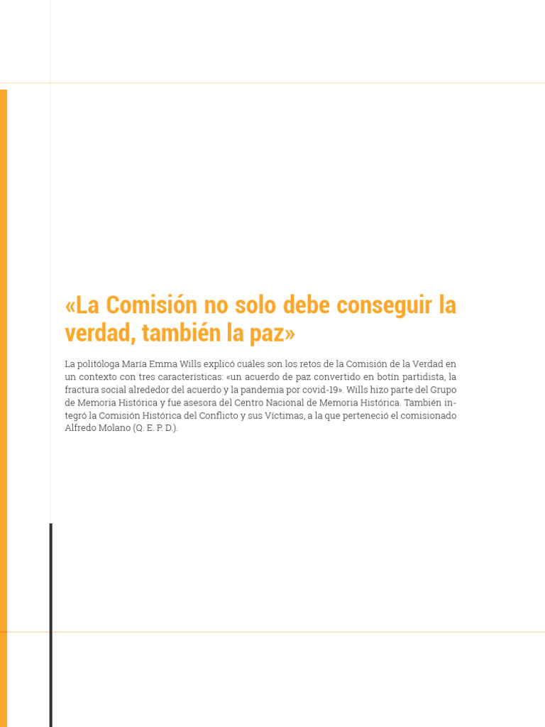 Retos de la Comisión de la Verdad en Colombia | PDF | Verdad