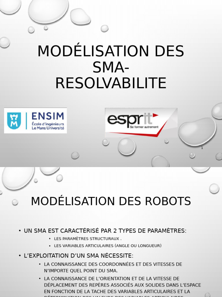 Résolvabilité des SMA en robotique | PDF | Mouvement de rotation ...