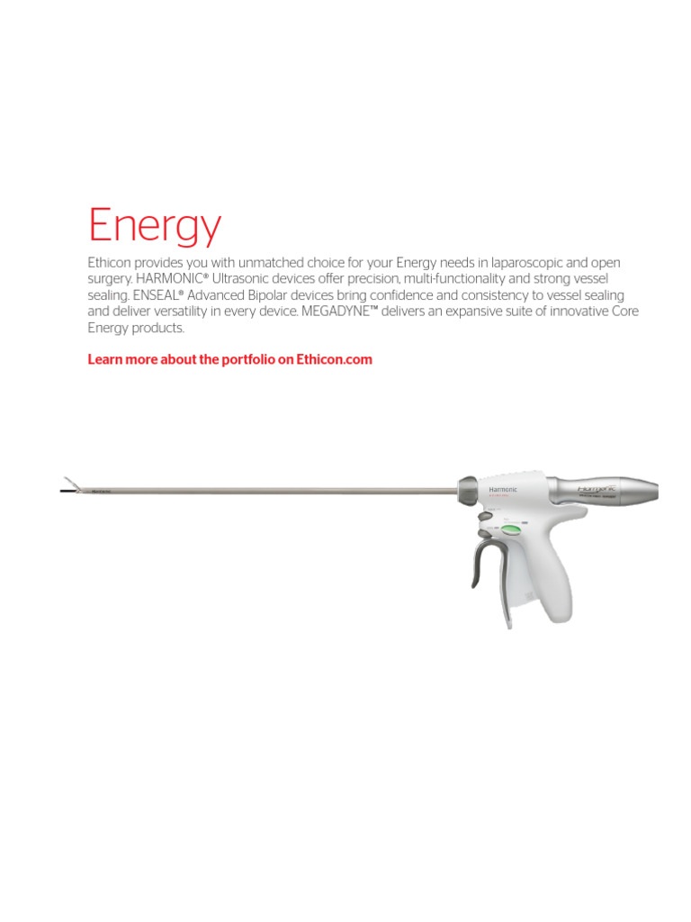 Ethicon Energy Device Overview | PDF