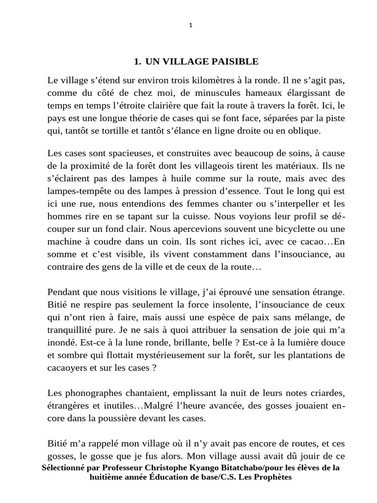 Vie villageoise et émotions d'enfance | PDF | Commerce équitable ...