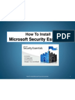 How To Install Microsoft Security Essentials