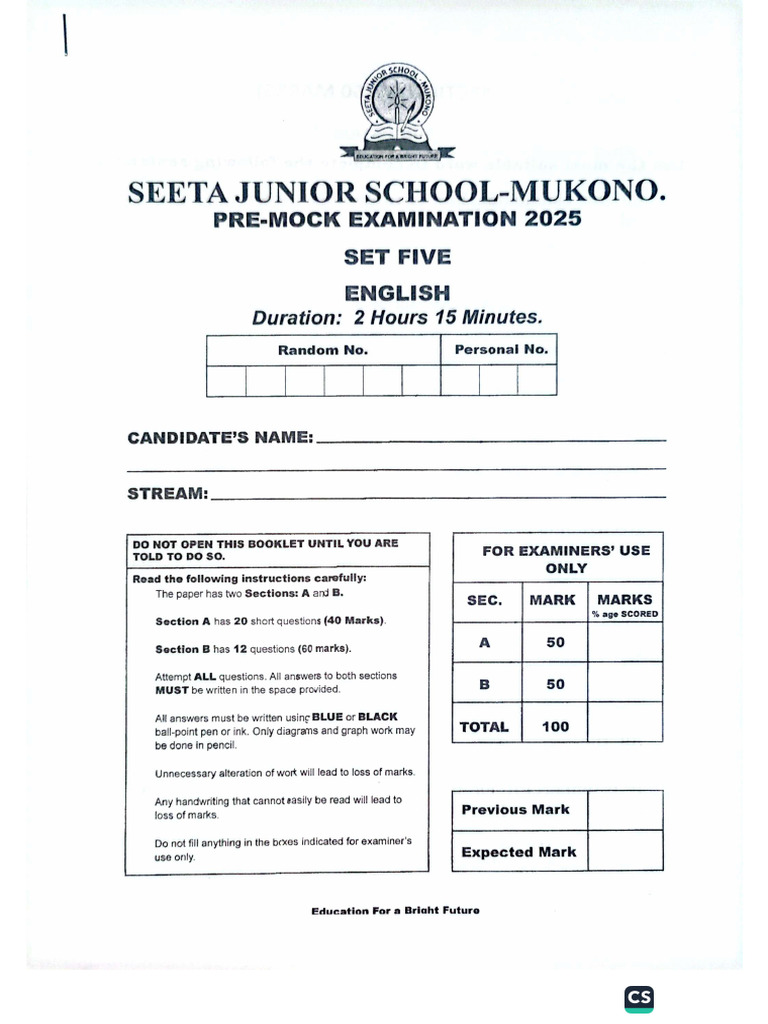 ENG Set 5 G.K.S | PDF