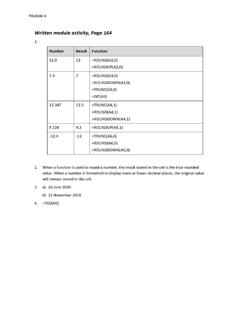 Module 4 Written Module Activities ANSWERS | PDF