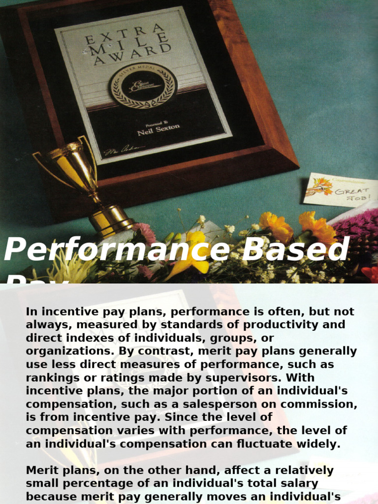 Understanding Performance-Based Pay Plans | PDF | Incentive | Piece Work