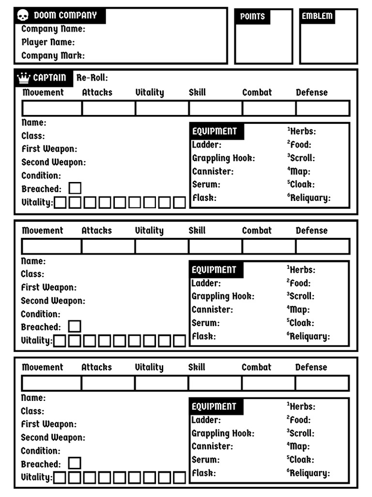 Character Stats and Equipment Overview | PDF