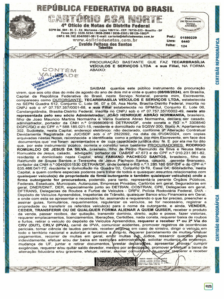 Validação de Documento Assinado Digitalmente | PDF