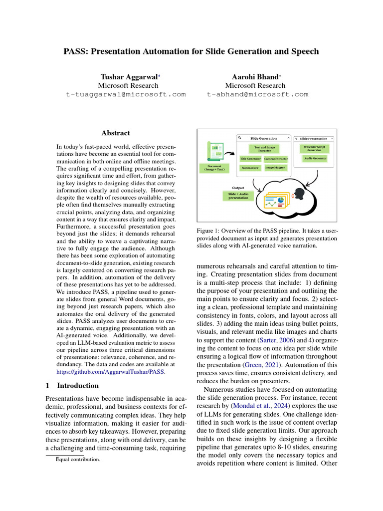PASS: Automated Slide Generation & Delivery | PDF | Information ...