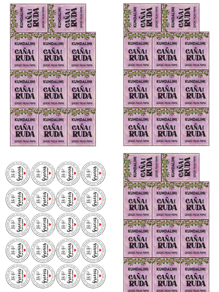Stickers Caña de Ruda | PDF