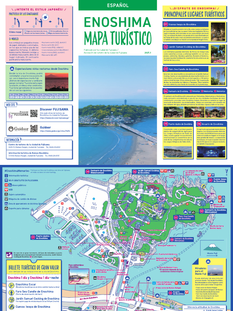 Enoshima Tourist-Map-Sp-2025 | PDF